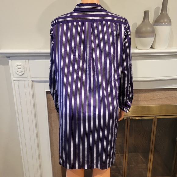 Lauren Ralph Lauren satin long sleeve Rool Tab. - Picture 4 of 8